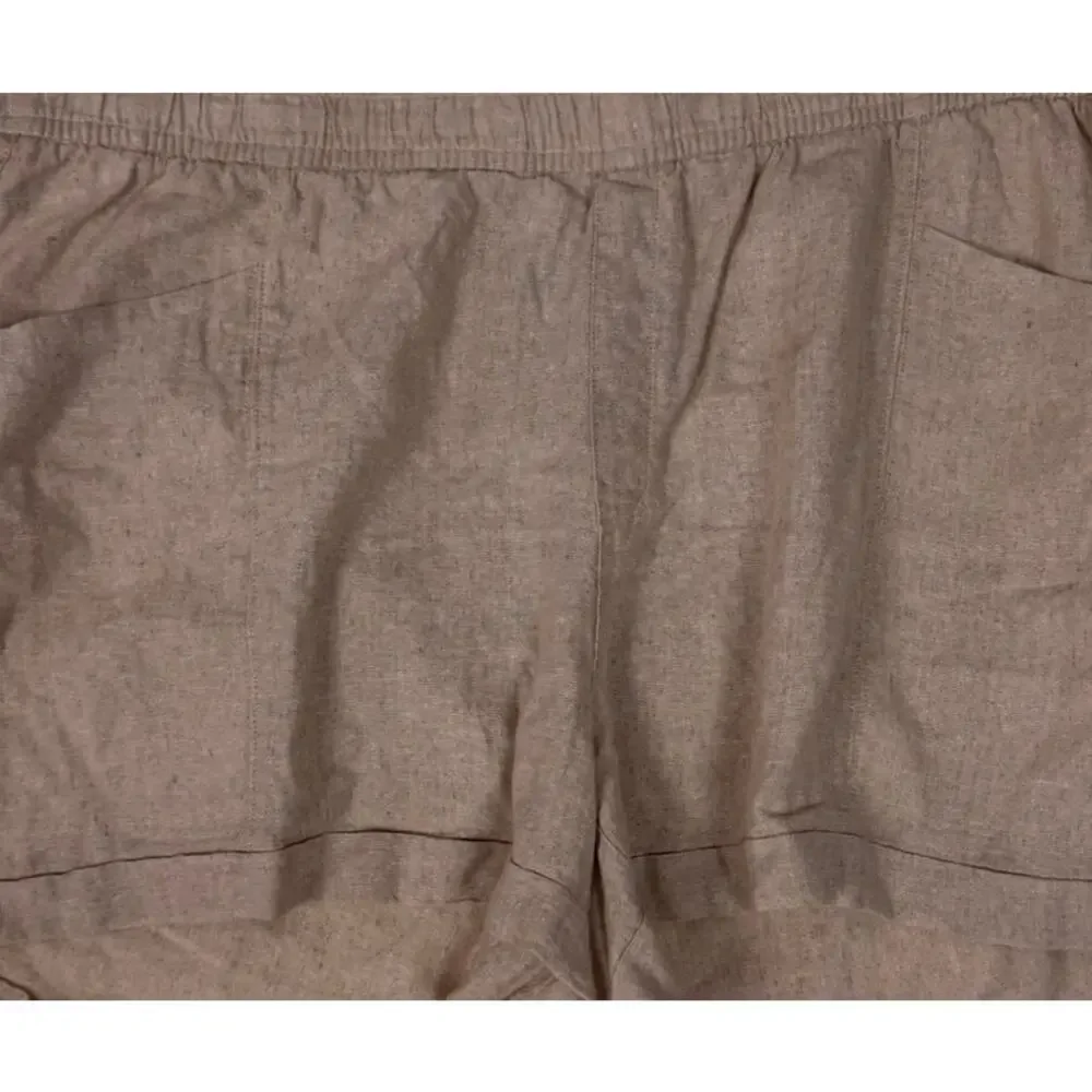Old Navy Womens High Rise XXL Beige Linen Rayon Shorts
